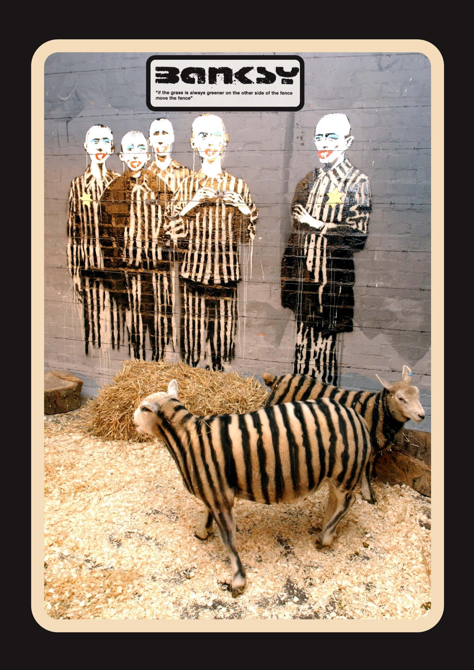 Banksy Zebra Poster by Banksy - Pixels Merch